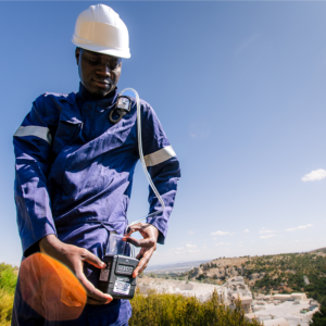 Pompe SKC AirChek Connect en cours d'utilisation
